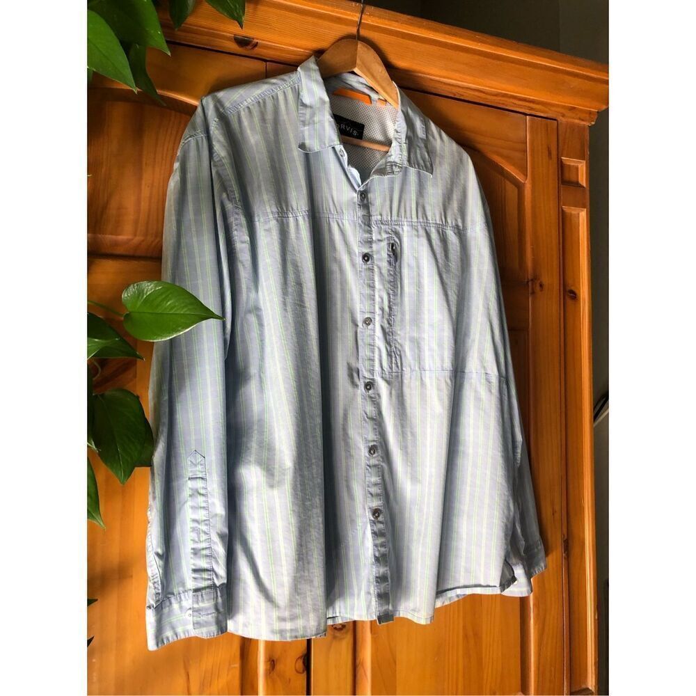 Orvis Fishing Shirt  Mens Vented Long Sleeve Size XL